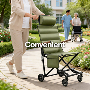 <span class=keywords><strong>Chaise</strong></span> <span class=keywords><strong>de</strong></span> camping mobile légère sur mesure <span class=keywords><strong>avec</strong></span> roulettes, facile à transporter pour les voyages, la <span class=keywords><strong>plage</strong></span> et les loisirs en plein air - Product Image 1