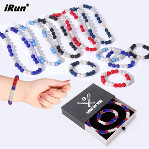 <span class=keywords><strong>IRun</strong></span> personalizado 2-Pack brillante diamantes de imitación béisbol collar y pulsera conjunto Hip-Hop Athletic Star Fan joyería para regalo - Product Image 1