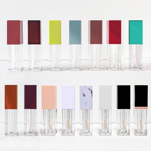 Độc Đáo Màu Hồng <span class=keywords><strong>Lip</strong></span> <span class=keywords><strong>Gloss</strong></span> Ống Vuông Son Bóng Container Lớn Bàn Chải Rod Bao Bì Mỹ Phẩm Với Biểu Tượng Tùy Chỉnh - Product Image 5