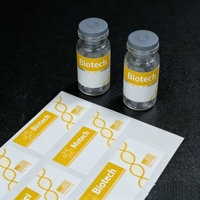 Autocollants personnalisés en vinyle imperméable pour flacons de peptides, étiquettes de 2 ml, 10 ml, 15 ml pour l'emballage de poudre de peptides