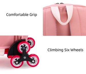 Mochila Escolar con Ruedas Desmontable y Reforzada, Versátil, para Niños, Suministrada por China - Product Image 3