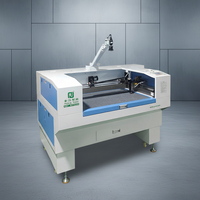 Découpeuse laser numérique CO2 série 0906, CNC 3 axes, refroidie par eau, petite table de travail, détection des bords, découpe personnalisée pour tissus imprimés