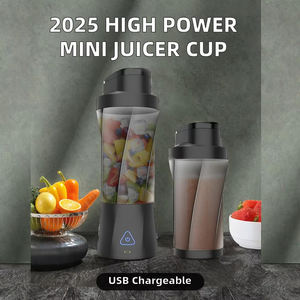 เครื่องปั่นแบบพกพาขนาดเล็ก เครื่องทำน้ำผลไม้ส่วนตัว ชาร์จผ่าน USB ไร้สาย ปลอดสาร BPA มอเตอร์เงียบ สำหรับสมูทตี้ เชค ใช้ในออฟฟิศและการเดินทาง - Product Image 2