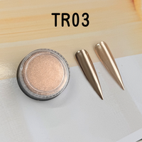 Poudre effet miroir magique (finition électroplaquée) – Pigment pour ongles effet chrome/titane – Poudre effet miroir pour salon