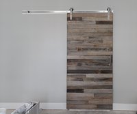 Porte coulissante murale en bois massif, m, Design ancien, pour intérieur, extérieur, grange, Kit quincaillerie