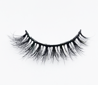 100% vrai vison naturel élégant quotidien 12mm faux cils à la main pleine bande cils bandes de cils 1 paire