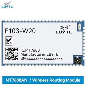 Ebyte ODM โมดูล E103-W20 E103-W20 Wi-Fi ไร้สาย MT7688AN 2.4กิกะเฮิร์ตซ์ต้นทุนต่ำโมดูล IOT พลังงานต่ำ20-24dBmMOpenWrt - Product Image 2