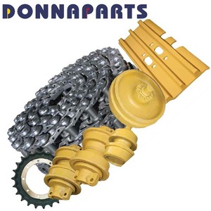 Onderdelen onderstel minigraver en kleine graafmachine EX70 EX100 UH025-7: loopwielen, kettingwielen, spanwielen, schakels voor <span class=keywords><strong>Hitachi</strong></span> - Product Image 1
