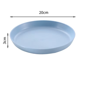 Platos Redondos de Paja de Trigo Ecológicos de Estilo Nórdico, Coloridos, Reciclables y Elegantes para Fiestas, Uso Doméstico y en Restaurantes - Product Image 4