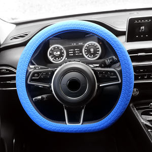<span class=keywords><strong>Funda</strong></span> <span class=keywords><strong>protectora</strong></span> de silicona <span class=keywords><strong>para</strong></span> <span class=keywords><strong>volante</strong></span> de coche, accesorios decorativos <span class=keywords><strong>para</strong></span> Interior, color morado, 14 pulgadas - Product Image 3