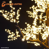 Arbre lumineux artificiel LED de grande taille pour extérieur, H:380CM L:280CM, décoration de paysage nocturne de rue de ville, jardin, lampe d'arbre artisanale