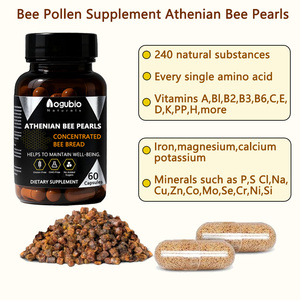 Suplemento de Polen de Abeja Aogubio, Perlas de Abeja Atenienses, Apoyo Natural, Extracto de Pan de Abeja Espartano y Vitamina C, Cápsulas de Polen de Abeja - Product Image 2