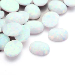 Starsgem Popular Crystal Opal Pear Shape Oval Cut Loose Created Color Opal