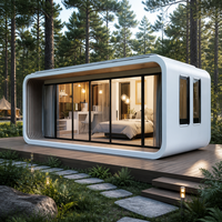 Unité de maison modulaire Apple Cabin, maison préfabriquée moderne en conteneur, maison conteneur pliable, maison conteneur préfabriquée portable 20 pieds