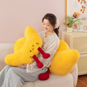 Unisex Cute Cartoon <b>Soft</b> Smiling Face Throw Pillows Soothing Lucky Charm Decorative New Lucky Money Fortune Pillow Wholesale <b>Toy</b> - Product Image 4