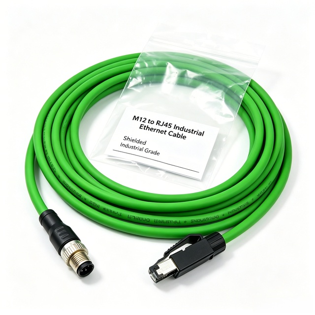 Custom M12 RJ45 Plug Cable 4P/8P 26AWG Pure Copper IP67 PVC Jacket Industrial Profinet/Ethernet Security Camera Cat6 Automobile