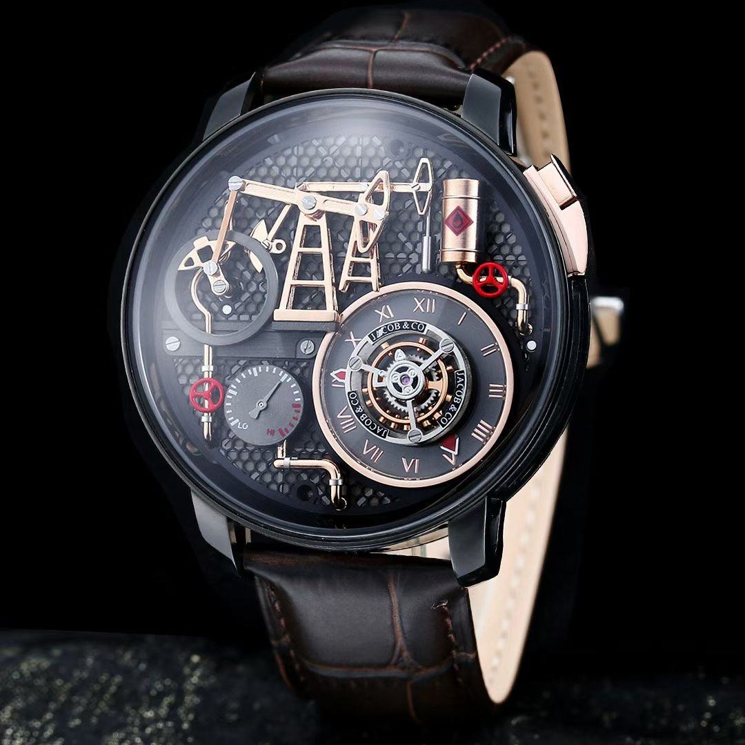 Boîtier noir avec bracelet noir