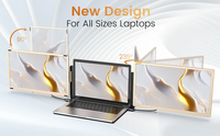 Nouveau prolongateur d'écran d'ordinateur portable 15.6 "Triple moniteur Portable S6 pour ordinateur portable jusqu'à 17.3" avec écran IPS FHD 1080P