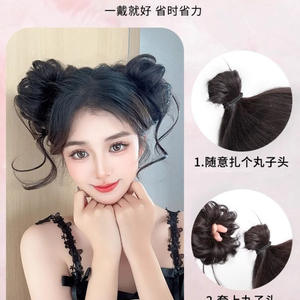 วิกผมทรงผมมวยคู่แบบดราก้อนเบียร์ด สำหรับผู้หญิง ผมยาวฟูเป็นธรรมชาติ ไม่ต้องใช้กาว แบบม้วน ทำจากเส้นใยทนความร้อนสูง - Product Image 4