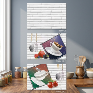 Gran oferta, azulejos de pared esmaltados de cerámica pulida de alto brillo de 300x450mm, diseño 3D ondulado Digital para cocina, baño y exteriores, precio bajo - Product Image 4