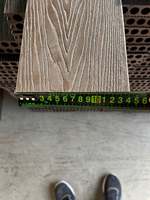 Plancher de terrasse en bois-plastique composite imperméable de haute qualité pour l'extérieur, imitation bois 3D