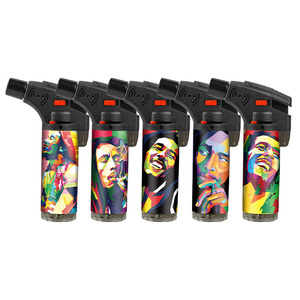 Nouvel arrivage de briquets électroniques multi-usages, rechargeables au gaz, à jet sûr pour les cigares, briquet torche incliné avec serrure - Product Image 6