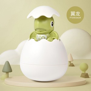 Jouets de bain pour bébé, Pommeau de douche petit canard, Jeux aquatiques pour enfants, Œufs pulvérisateurs flottants pingouin et dinosaure - Product Image 5