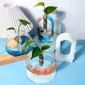 Reageerbuis Vaas Siliconen Mal Hydroponische Cilinder Plant Bloemhouder Diy Ambachten Sieraden Casting Huisdecoratie - Product Image 5