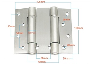 Bisagra de Resorte de Doble Acción Ajustable HengSheng de 4 Pulgadas, Estilo Industrial, de Acero Inoxidable, con Cierre Automático - Product Image 6