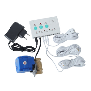 Détecteur intelligent de fuite d'eau avec vanne d'arrêt automatique DN15 1/2 pouce et capteur d'eau de 6 mètres, système d'alarme domestique pour la prévention des fuites de tuyaux - Product Image 1