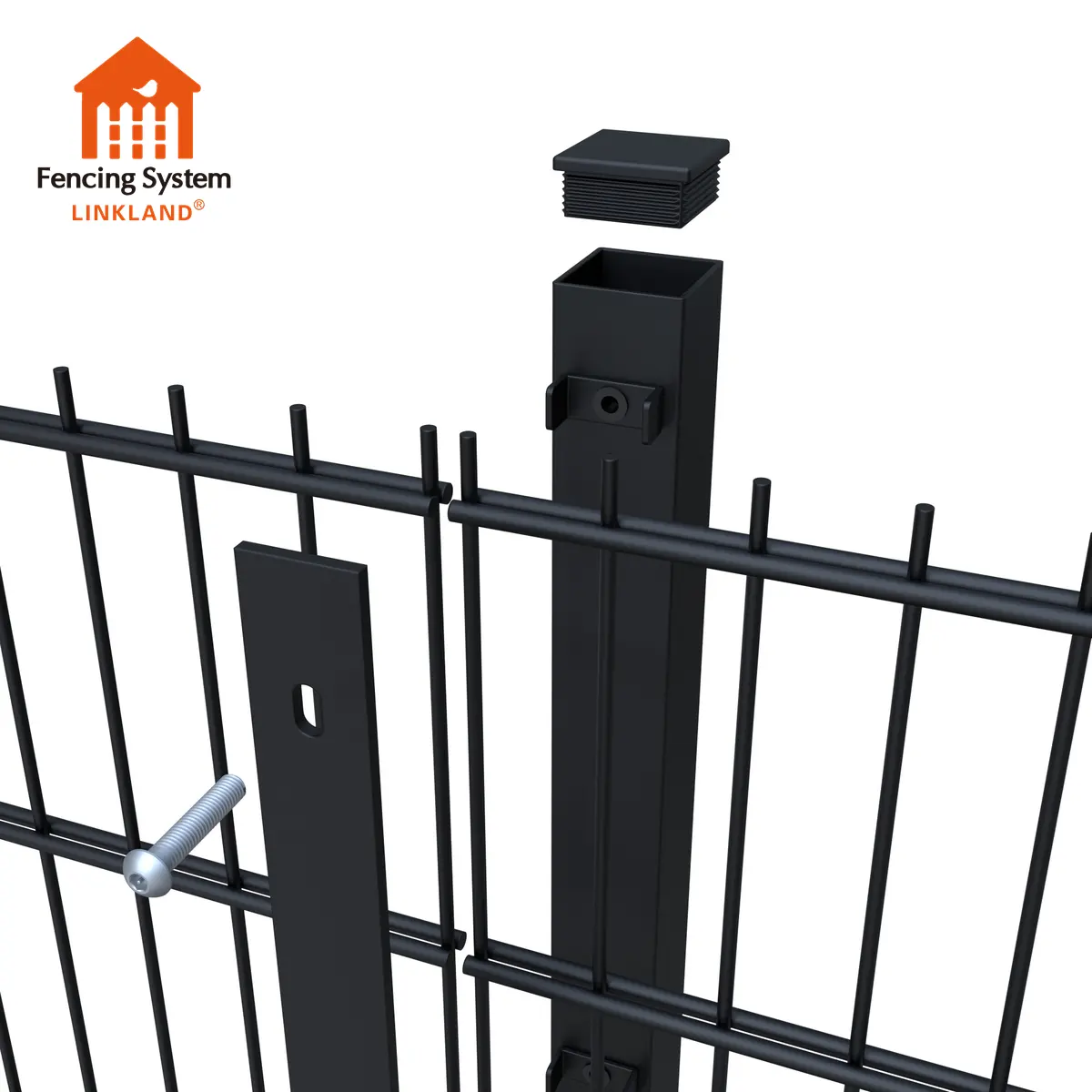 Factory Supply Galvanized Powder Coated 8/6/8 6/5/6 Double Rod Mat Fence Panels For Sale