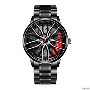 Vente en gros de <span class=keywords><strong>montre</strong></span>-<span class=keywords><strong>bracelet</strong></span> de voiture de sport à la mode avec moyeu de roue noir <span class=keywords><strong>montre</strong></span> pour hommes montres en acier inoxydable pour voiture <span class=keywords><strong>montre</strong></span> pour hommes en verre à quartz - Product Image 3