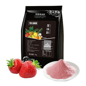Poudre de thé aux fraises instantanée saveur lait, mélange pour bubble tea de Chine, ingrédients de qualité supérieure pour bubble tea, vente en gros OEM - Product Image 3