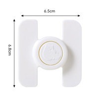 Verrous de sécurité pour enfants WISETOP en ABS blanc, protection pour bébé, type angle, loquets de tiroir avec adhésif puissant pour tiroirs, portes, armoires
