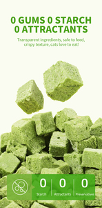 Bubuk Rumput Gandum Beku Premium untuk Kucing, Kaya Vitamin & Serat, Suplemen Detoks untuk Kesehatan Kucing, Penambah Makanan Kucing - Product Image 3