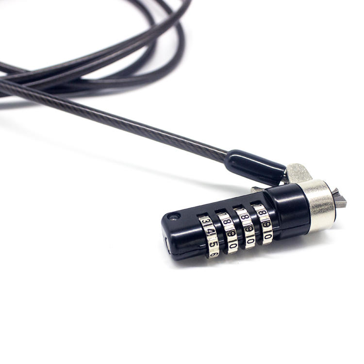 Universal Steel AntiTheft Security Cable Laptop Lock Detachable Wedge