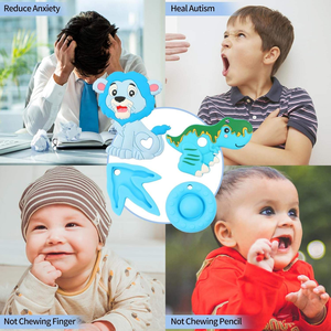 Ensemble en silicone bleu <span class=keywords><strong>pour</strong></span> bébé et <span class=keywords><strong>collier</strong></span> <span class=keywords><strong>de</strong></span> dentition en silicone <span class=keywords><strong>pour</strong></span> bébé <span class=keywords><strong>pour</strong></span> <span class=keywords><strong>soulager</strong></span> l'inconfort <span class=keywords><strong>de</strong></span> la dentition - Product Image 2