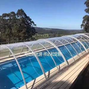 Cubierta de piscina eléctrica telescópica de diseño - Product Image 3