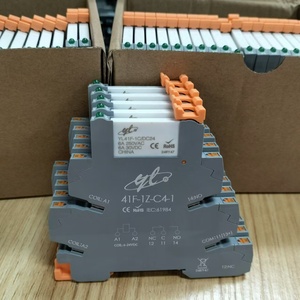 Tùy chỉnh tiếp sức thu nhỏ 24V <span class=keywords><strong>PLC</strong></span> điều khiển công nghiệp tiếp sức ổ cắm 6.22mm Độ dày vít loại điện năng thấp DIN đường sắt - Product Image 2