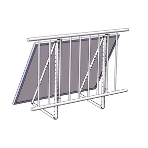 欧洲1200瓦600瓦800瓦光伏电站套件阳台太阳能挂钩安装支架光伏太阳能电池板安装系统
