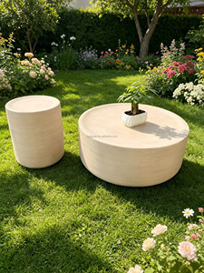 Ensemble <span class=keywords><strong>de</strong></span> tables basses modernes en résine, aspect pierre lisse, silhouette <span class=keywords><strong>de</strong></span> galet irrégulière, pour hôtel, villa, <span class=keywords><strong>jardin</strong></span>, table d'appoint <span class=keywords><strong>de</strong></span> loisirs, résistant aux UV - Product Image 6