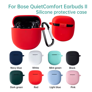 Convient aux écouteurs <span class=keywords><strong>Bose</strong></span> <span class=keywords><strong>QuietComfort</strong></span> Il Case Dustproof Durable Silicone Earphone Protective Cover with Keychain - Product Image 2