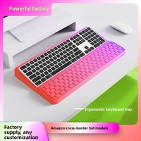 Support de clavier transfrontalier, en mousse à mémoire de forme, support ergonomique pour poignet, support de clavier intégré pour ordinateur de bureau, vente en gros