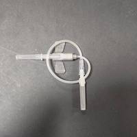 Aiguilles papillon stériles jetables à deux ailettes en PVC pour prélèvement sanguin intraveineux, usage médical hospitalier