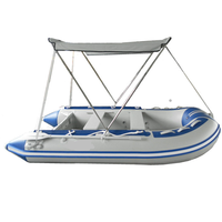 Bateau pneumatique en promotion 230 270 300 330 360 380 400 430 cm, plancher en aluminium, épaisseur PVC 1,2 mm, bateau de sauvetage et d'assaut gonflable