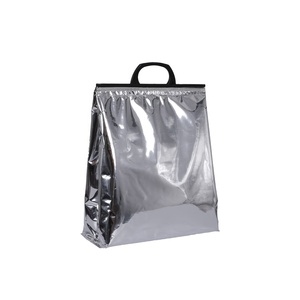 Reusable Food Safety Cold Storage Delivery Out Bags Supermarket Shopping Handle Bags for Wine Food Cream