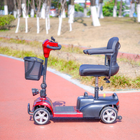 Scooter pliable à 4 roues pour personnes âgées, véhicule d'aide à la mobilité portable, approvisionnement en gros pour les distributeurs