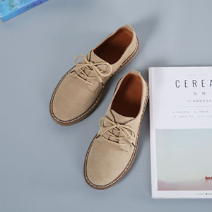 Espadrilles plates pour femmes et hommes, chaussures <span class=keywords><strong>en</strong></span> cuir véritable avec broderie, vente <span class=keywords><strong>en</strong></span> <span class=keywords><strong>gros</strong></span>, mocassins Harajuku à enfiler pour l'automne - Product Image 6