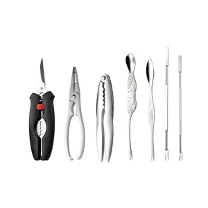 Juego de herramientas para comer cangrejo, acero inoxidable 304 con aguja, cuchara, tijeras, abrazadera para buceo con cangrejo - Product Image 5