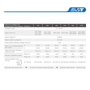 Высококачественный автоматический выключатель высокого качества OEM ODM MCCB в формованном корпусе 160A 250A 400A 630A 800A 1000A 3P <span class=keywords><strong>4P</strong></span> YSTM6ELY-250A - Product Image 5